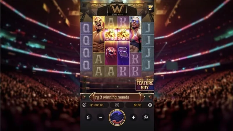 Reel Royale Showdown - skrin permainan pada pertaruhan tinggi