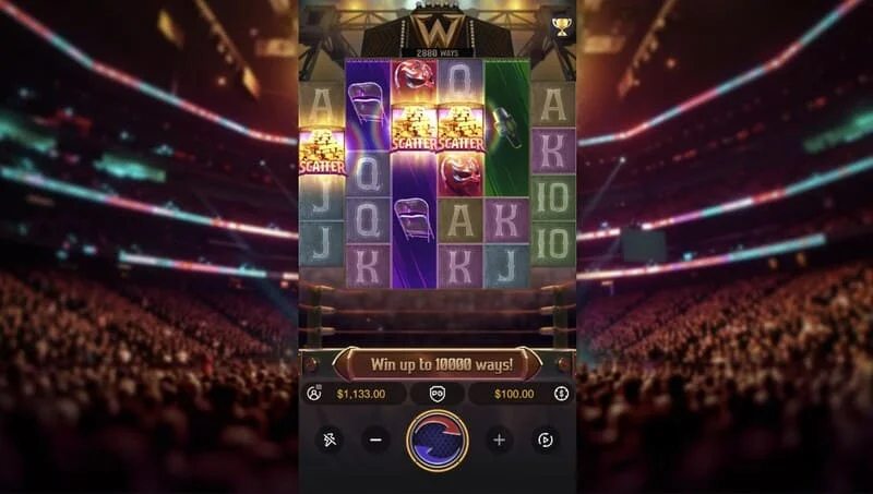 Reel Royale Showdown - empat Scatter, mencetuskan pusingan bonus